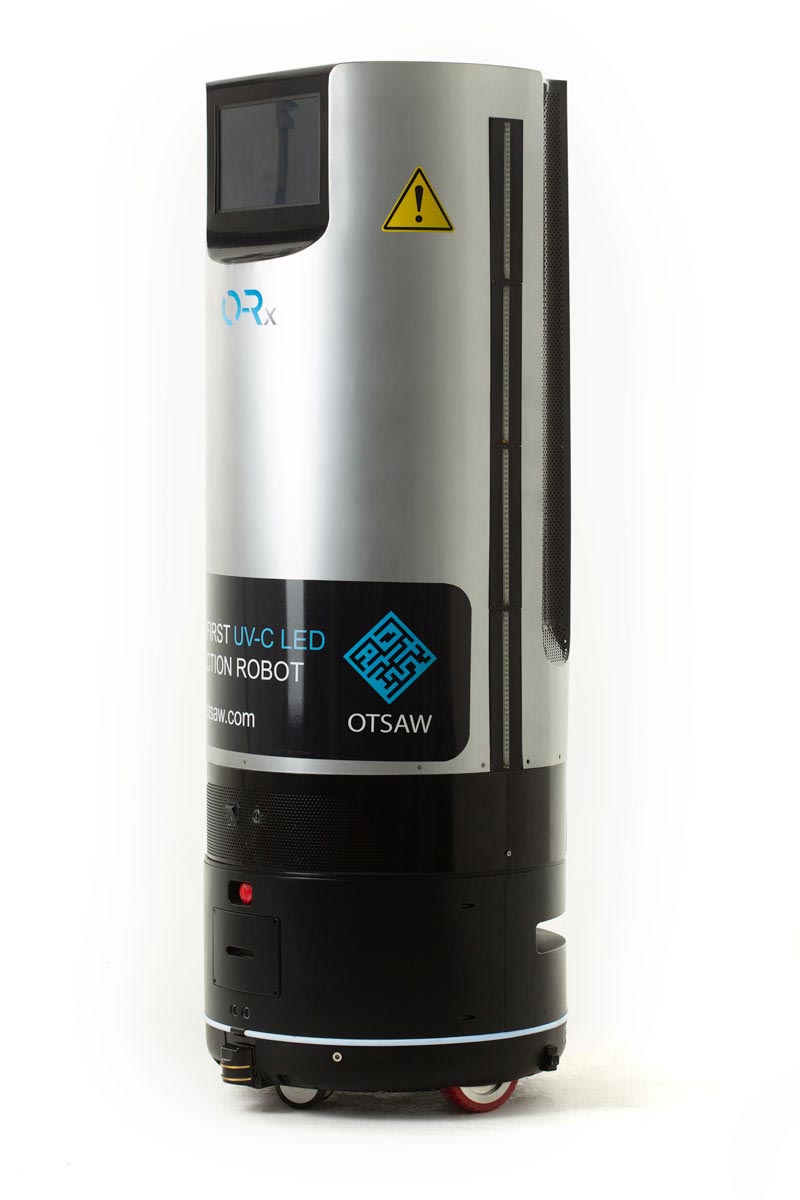 OTSAW O-RX disinfection robot back view