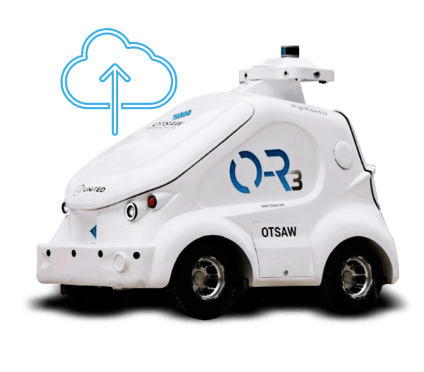 Autonomous security robot connecting to the cloud